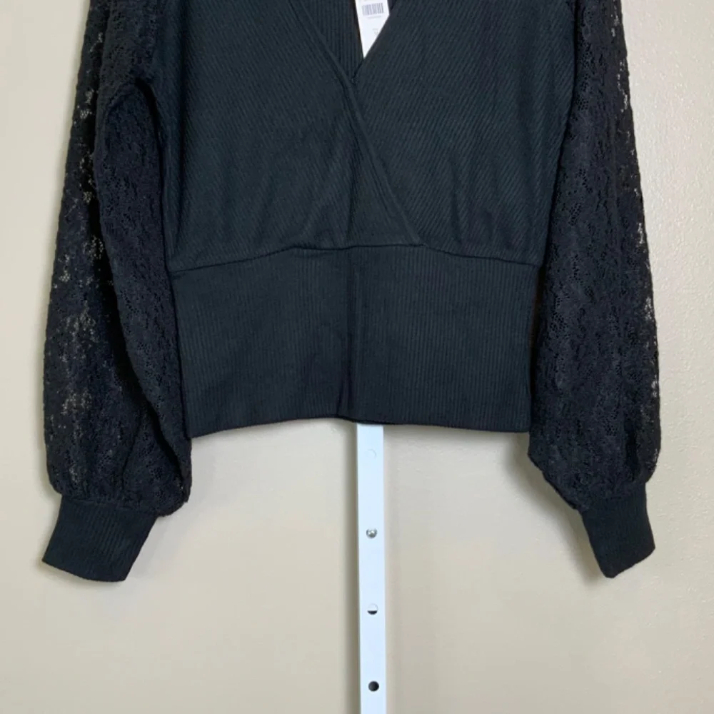 Anthropologie Lace-Sleeve Sweater Top - Picture 10 of 16